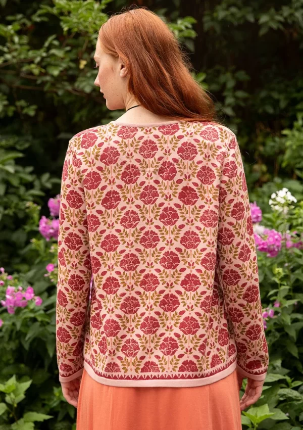 Blockdruck-Strickjacke „Valentina“ aus Bio-Baumwolle - Image 2