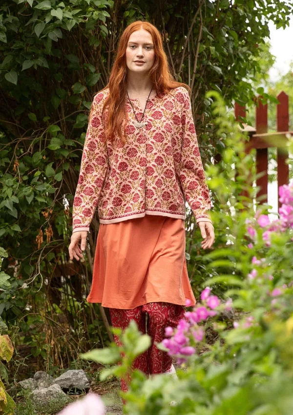 Blockdruck-Strickjacke „Valentina“ aus Bio-Baumwolle - Image 3