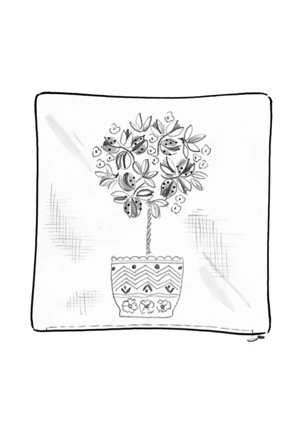 Kissenhülle „Lemon tree“ aus Bio-Baumwolle - Image 3