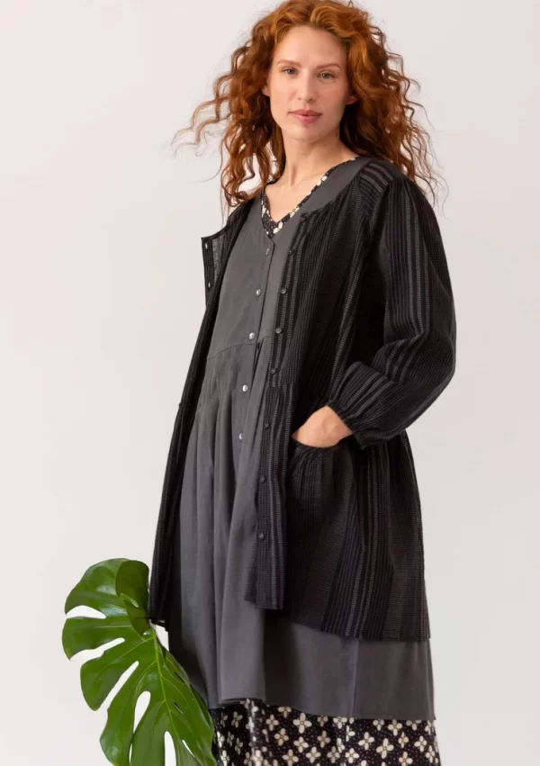 Künstlerbluse „Thea“ aus Bio-Baumwolldobby