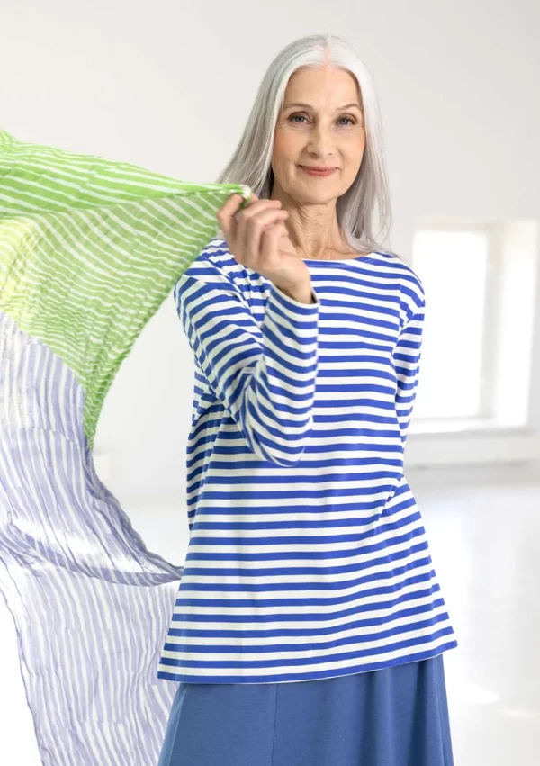 Basic-Streifenshirt aus Bio-Baumwolle